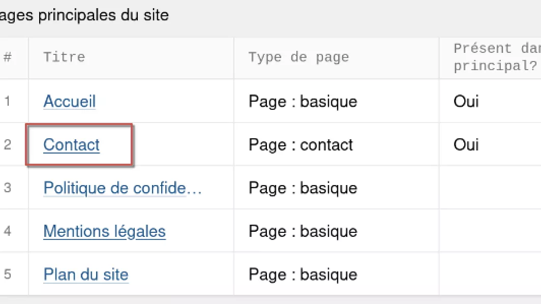 Image d'illustration de la page Paramétrer le formulaire de contact